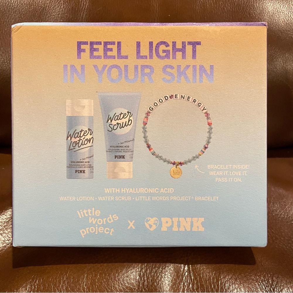 Victoria's Secret PINK Feel Light in your Skin 3 Piece Set Brand new in Box!